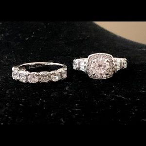 Cubic Zirconia Sterling Silver Rings